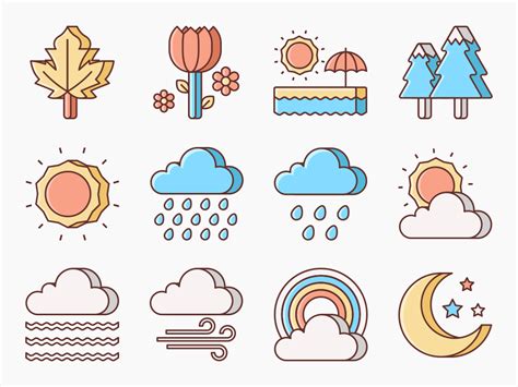 Image result for Weather Icon Set