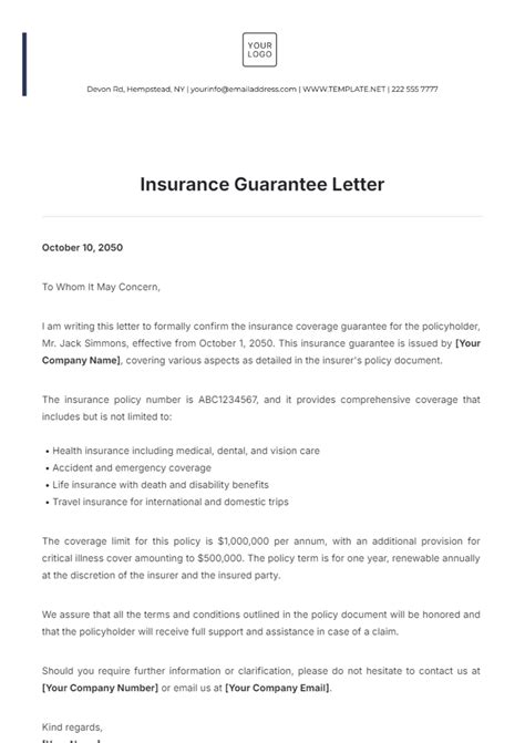 Free Sample Warranty Letter Template to Edit Online