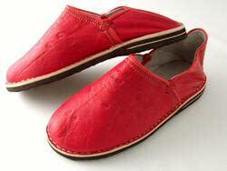 Echtleder-Babouches für Damen aus Marokko in rot und orange | Gundara