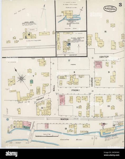 Map of addison new york hi-res stock photography and images - Alamy
