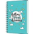 AccuPrints wiro Hard bound Size -A5 (6 by 9 inch) Notebook Diary Ruled ...