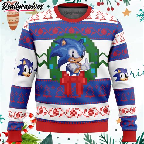 Sonic the Hedgehog Ugly Christmas Sweater - Reallgraphics