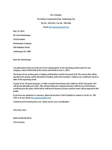 Business Letter Example PDF 的图像结果