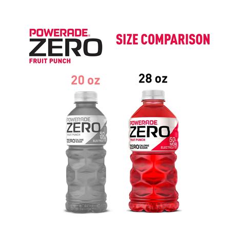 Buy POWERADE Zero Fruit Punch Electrolyte Sports Drink, 28 fl oz from ...