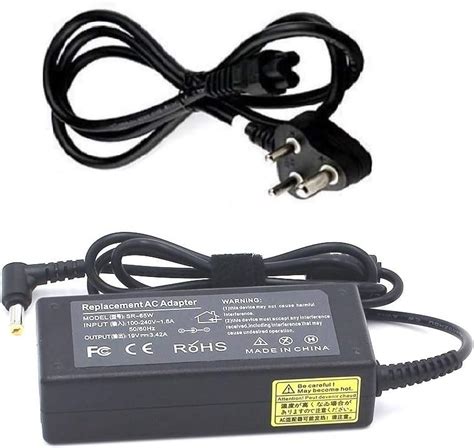 Laplogix 65W Regular Pin (5.5MM X 1.7MM) Laptop Charger for Acer Aspire ...