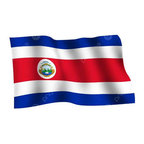 Costa Rica Ondeando Una Bandera Sobre Fondo Transparente PNG , Bandera ...