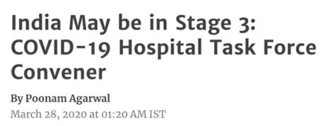 FAKE ALERT: Leading digital news portal falsely claims India in Stage 3 ...