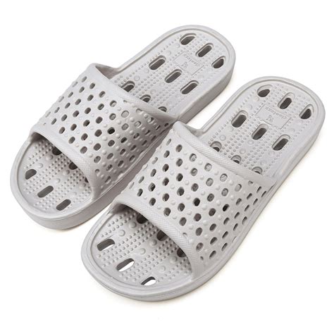 Buy clootess Shower Shoes Slide for Men and Women Holes Bath Slipper ...