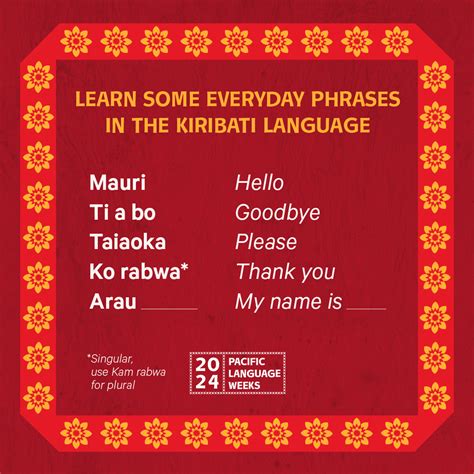 Ministry for Pacific Peoples — Wikin te Taetae ni Kiribati - Kiribati Language Week