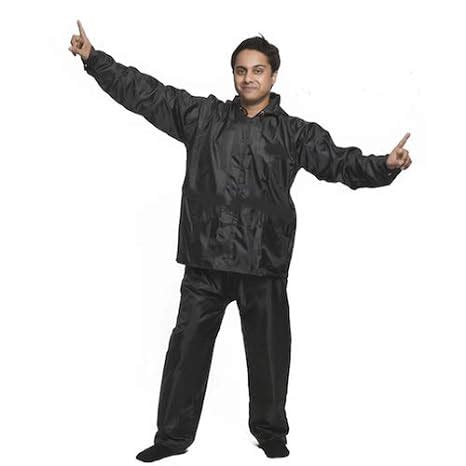 Buy DAELYN Men's Raincoat Jacket and Pant Set (Black_Small) at Amazon.in