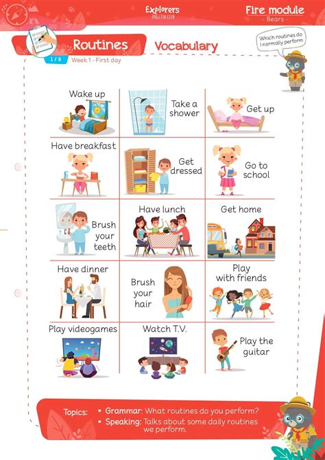 Enseña las rutinas en Inglés a tu Hijo con Explorers English Club