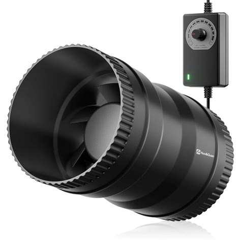 Hon&Guan 4 Inch Inline Booster Duct Fan with Speed Controller - 130 CFM ...