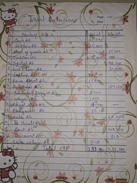 Make Adjustment,Final account, Balance sheet, And statistical pie chart ...