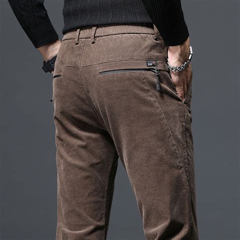 Cord Tie Pocket Corduroy Pants // Brown (28WX30L) - Amedeo Exclusive ...