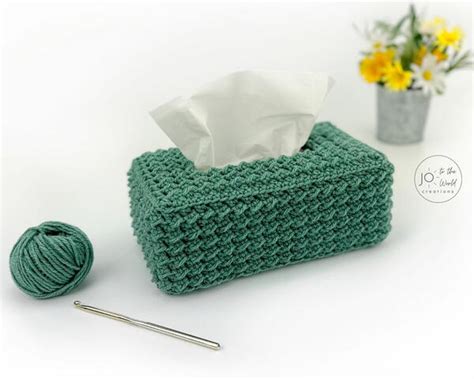 Crochet Tissue Box Cover Tutorial 的图像结果