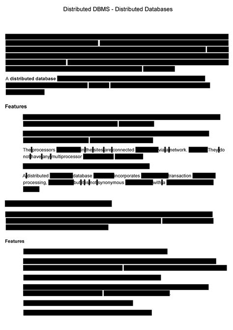 Distributed DBMS - Distributed Databases - In a distributed distributed ...