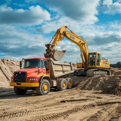 Image result for Large Excavators Loading Trucks