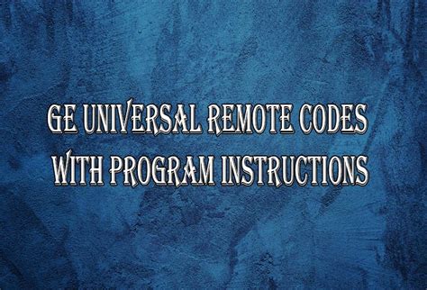 Image result for GE Remote Codes