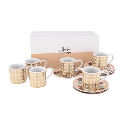 Silsal Set of 6 Khaizaran Espresso Cups | Crate and Barrel UAE