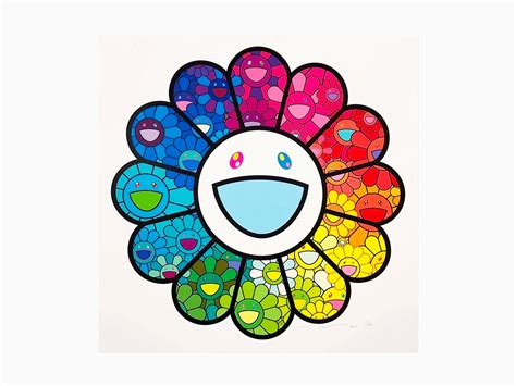 Takashi Murakami - Multicolor Superflat Flowers - Perrotin PARIS