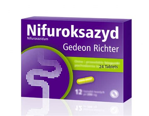 Buy Pol NIFUROXAZIDE Richter 200mg 24 s. Polish Distribution, Polish ...