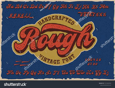 Handcrafted Script Font This Font Looks Stock Vector (Royalty Free) 1913202292 | Shutterstock