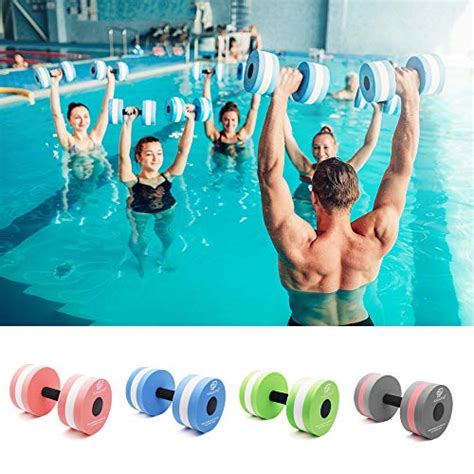 TM Foam Dumbbells Water Aerobic Exercise Hand Bars Pool Resistance Exercises Equipment,Set of 2 ...