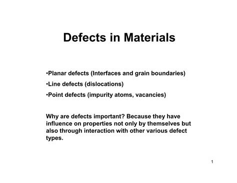 Image result for Types of Material Defects