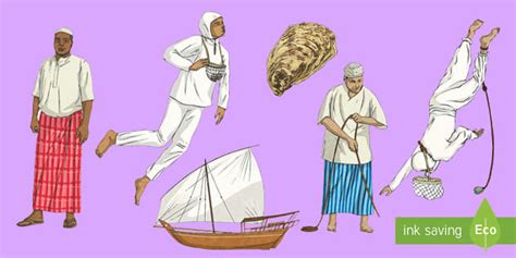 Pearl Diving Stick Puppets (teacher made) - Twinkl