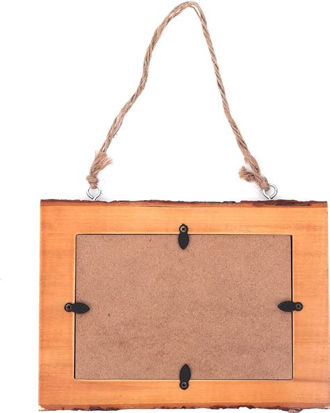 Buy 20*16cm solid wood photo frame, natural bark edge photo frame ...