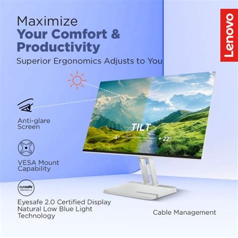 Lenovo L-Series 60.96 cm (24 inch) Full HD LED Backlit IPS Panel with ...