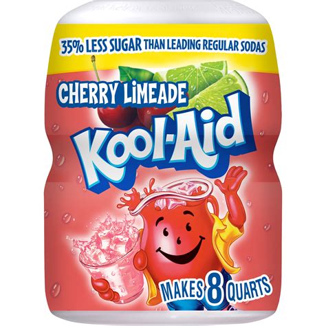 Kool-Aid Sugar-Sweetened Cherry Limeade Artificially Flavored Powdered ...