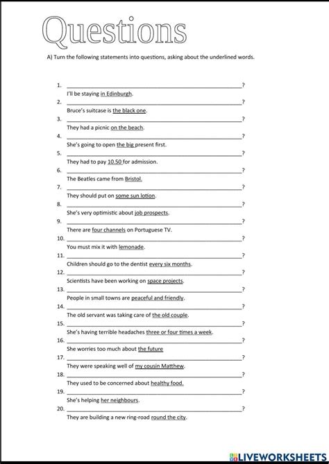 Question Worksheets 的图像结果