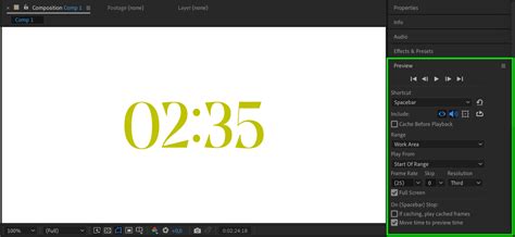 After Effects Timecode 的图像结果