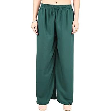 Buy Navkar Crafts Women's Cotton Solid Palazzo at Amazon.in