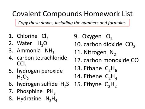 Image result for Covalent Compounds Examples