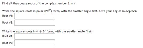 Image result for Square Root of Complex Number Sample