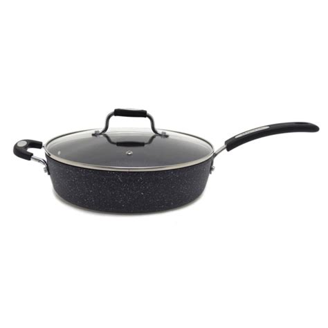 The Rock by Starfrit 030907-004-0000 12 in Deep Fry Pan with Lid and ...