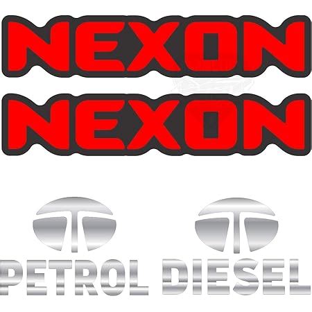 CarMetics NEXON Vinyl Stickers Decals for TATA NEXON Door Mouldings ...