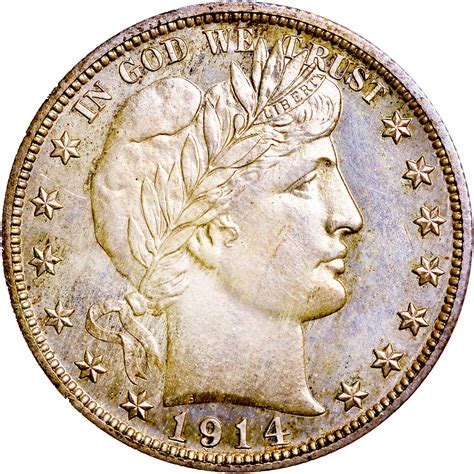 1914 [PROOF] Barber Half Dollar Prices | Ungraded, NGC, PCGS Values