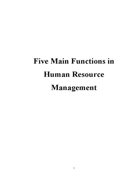 Image result for Basic Functions of Human Resource Management
