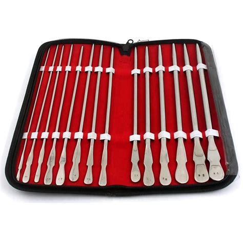 Dittel Dilating Bougies, Van Buren Dilators, Hegar Uterine, Urethral Sounds, Straight, Set of 14 ...