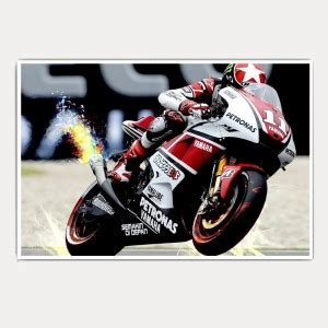 Yamaha R1 wheelie superbike jumbo size poster Paper Print - Abstract ...