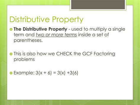Image result for Distributive Property Using GCF