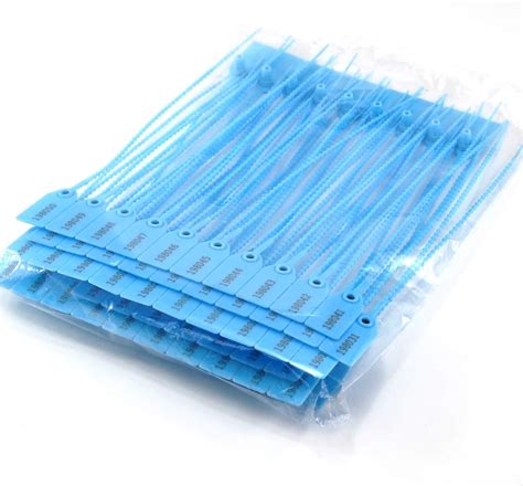 LeadSeals 500 Light Blue Plastic Tamper Seals - Fire India | Ubuy