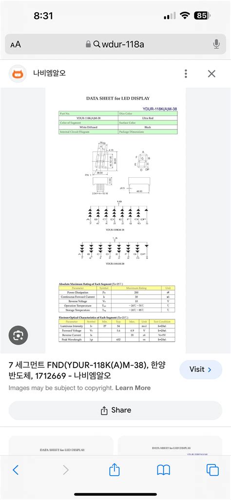 Image result for LED Numbers Component
