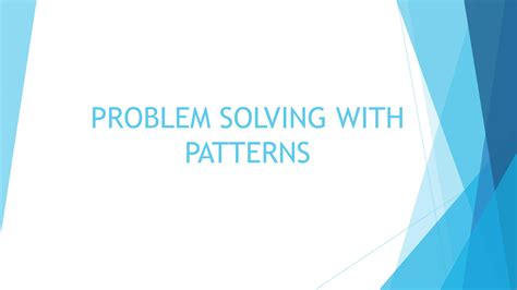 Problem Solution Pattern Example 的图像结果