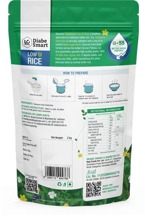 DiabeSmart Diabetic Rice|Low GI Rice for Diabetes|Clinically Tested ...