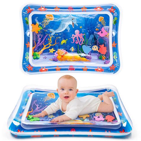 Yeeeasy Tummy Time Water Mat 丨Water Play Mat for Babies Inflatable ...