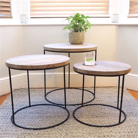 nesting tables in living room